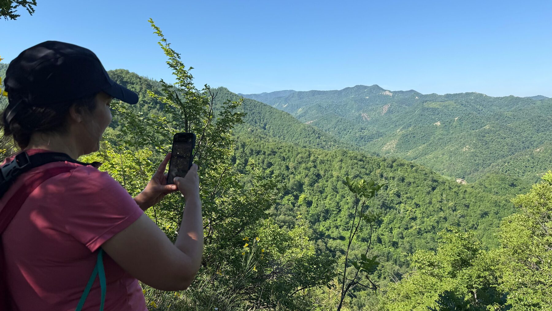 Panorama sull'Appennino toscano